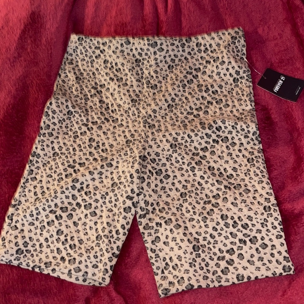 Cheetah print shorts